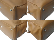 Load image into Gallery viewer, HERMES エルメス ハンドバッグ ボストンバッグ ヴィクトリア43 □K刻印 トゴ ゴールド シルバー金具 美品 中古 56864