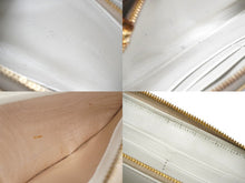 Load image into Gallery viewer, PRADA プラダ 財布 ラウンドファスナー長財布 ビジュー ラインストーン エナメル ベージュ ゴールド金具 中古 56866