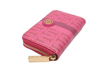 画像をギャラリービューアに読み込む, Tory Burch トリーバーチ 財布 カードケース コインケース 小銭入れ ピンク ゴールド金具 美品 中古 56868