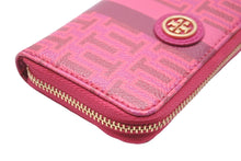画像をギャラリービューアに読み込む, Tory Burch トリーバーチ 財布 カードケース コインケース 小銭入れ ピンク ゴールド金具 美品 中古 56868