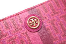 画像をギャラリービューアに読み込む, Tory Burch トリーバーチ 財布 カードケース コインケース 小銭入れ ピンク ゴールド金具 美品 中古 56868