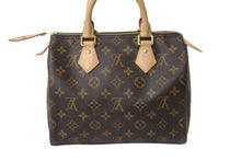 画像をギャラリービューアに読み込む, LOUIS VUITTON ルイヴィトン ハンドバッグ スピーディ25 モノグラム M41109 ブラウン ゴールド金具 美品 中古 56878
