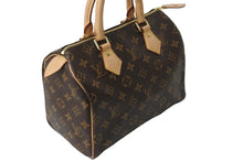 画像をギャラリービューアに読み込む, LOUIS VUITTON ルイヴィトン ハンドバッグ スピーディ25 モノグラム M41109 ブラウン ゴールド金具 美品 中古 56878