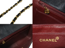 画像をギャラリービューアに読み込む, 極美品 CHANEL シャネル ショルダーバッグ ダイアナ 25 2番台 ラムスキン ブラック ゴールド金具 中古 56888
