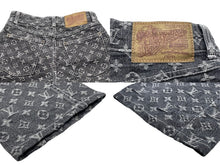 画像をギャラリービューアに読み込む, LOUIS VUITTON ルイヴィトン モノグラム デニムパンツ サイズW34 レディース WJPA43CF7 美品 中古 56890