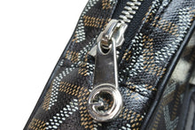 Load image into Gallery viewer, 極美品 GOYARD ゴヤール ヨナGM ショルダーバッグ ブラック レザー コーティングキャンバス シルバー金具 中古 56891