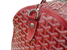 画像をギャラリービューアに読み込む, 極美品 GOYARD ゴヤール クロワジュール50 ボストンバッグ ヘリンボーン PVC コーティングキャンバス レッド 中古 56892