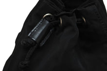 Load image into Gallery viewer, PRADA プラダ ポーチ ポシェット 巾着 トライアングルロゴ ナイロン ブラック シルバー金具 美品 中古 56901