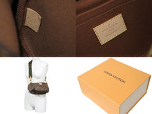 画像をギャラリービューアに読み込む, LOUIS VUITTON ルイヴィトン ショルダーバッグ M44813 ミュルティ ポシェット アクセソワール マロン カーキ 美品 中古 56916