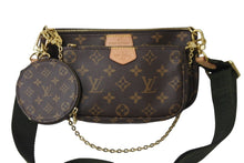 画像をギャラリービューアに読み込む, LOUIS VUITTON ルイヴィトン ショルダーバッグ M44813 ミュルティ ポシェット アクセソワール マロン カーキ 美品 中古 56916