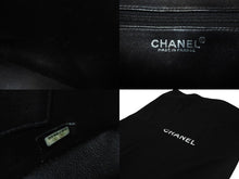 画像をギャラリービューアに読み込む, CHANEL シャネル 復刻トート 6番台 ハンドバッグ トート ココマーク キャビアスキン ブラック シルバー金具 美品 中古 56918