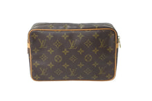 画像をギャラリービューアに読み込む, LOUIS VUITTON ルイヴィトン クラッチバッグ M51847 コンピエーニュ 23 ブラウン ゴールド金具 美品 中古 56921