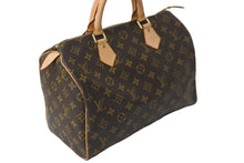 画像をギャラリービューアに読み込む, LOUIS VUITTON ルイヴィトン モノグラム スピーディ30 ボストンバッグ ブラウン ハンドバッグ 鞄 ロゴ M41526 美品 中古 56925