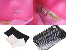 画像をギャラリービューアに読み込む, CHANEL シャネル マトラッセ カードケース 19番台 ピンク カーフスキン ココマーク ロゴ 小物入れ シルバー金具 美品 中古 56929