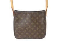 画像をギャラリービューアに読み込む, LOUIS VUITTON ルイヴィトン モノグラム ルーピング MM ショルダーバッグ ブラウン PVC ワンショルダー M51146 美品 中古 56939