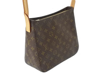 画像をギャラリービューアに読み込む, LOUIS VUITTON ルイヴィトン モノグラム ルーピング MM ショルダーバッグ ブラウン PVC ワンショルダー M51146 美品 中古 56939