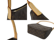 画像をギャラリービューアに読み込む, LOUIS VUITTON ルイヴィトン モノグラム ルーピング MM ショルダーバッグ ブラウン PVC ワンショルダー M51146 美品 中古 56939