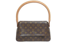 画像をギャラリービューアに読み込む, LOUIS VUITTON ルイヴィトン ミニル－ピング ハンドバッグ M51147モノグラム ゴールド金具 ブラウン 美品 中古 56940