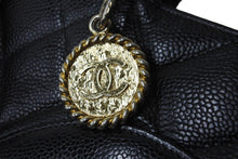 画像をギャラリービューアに読み込む, 極美品 CHANEL シャネル キャビアスキン 復刻 トートバッグ 7番台 ハンドバッグ ブラック ココマーク ロゴ ゴールド金具 中古 56945