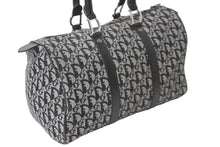 画像をギャラリービューアに読み込む, Christian Dior クリスチャンディオール トロッター 35cm ボストンバッグ BO A 0043 ブラック シルバー金具 中古 良品 56961