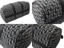 画像をギャラリービューアに読み込む, Christian Dior クリスチャンディオール トロッター 35cm ボストンバッグ BO A 0043 ブラック シルバー金具 中古 良品 56961