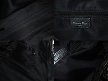 画像をギャラリービューアに読み込む, Christian Dior クリスチャンディオール トロッター 35cm ボストンバッグ BO A 0043 ブラック シルバー金具 中古 良品 56961