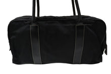 Load image into Gallery viewer, PRADA プラダ ハンドバッグ トライアングルロゴ ブラック シルバー金具 ナイロン レザー 良品 中古 56963