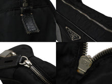 Load image into Gallery viewer, PRADA プラダ ハンドバッグ トライアングルロゴ ブラック シルバー金具 ナイロン レザー 良品 中古 56963