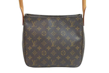 画像をギャラリービューアに読み込む, LOUIS VUITTON ルイヴィトン モノグラム ルーピング MM ショルダーバッグ M51146 ブラウン PVC ワンショルダー 美品 中古 56965
