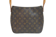 画像をギャラリービューアに読み込む, LOUIS VUITTON ルイヴィトン モノグラム ルーピング MM ショルダーバッグ M51146 ブラウン PVC ワンショルダー 美品 中古 56965