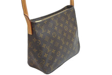 画像をギャラリービューアに読み込む, LOUIS VUITTON ルイヴィトン モノグラム ルーピング MM ショルダーバッグ M51146 ブラウン PVC ワンショルダー 美品 中古 56965