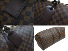 画像をギャラリービューアに読み込む, LOUIS VUITTON ルイヴィトン ダミエ キーポル50 ボストンバッグ N41427 コーティングキャンバス ブラウン 美品 中古 56971