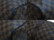 画像をギャラリービューアに読み込む, LOUIS VUITTON ルイヴィトン ダミエ キーポル50 ボストンバッグ N41427 コーティングキャンバス ブラウン 美品 中古 56971