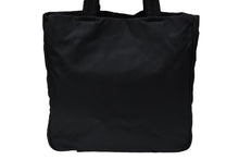 Load image into Gallery viewer, PRADA プラダ トートバッグ ハンドバッグ トライアングルロゴ ブラック シルバー金具 ナイロン 美品 中古 56972