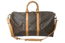 画像をギャラリービューアに読み込む, LOUIS VUITTON ルイヴィトン モノグラム キーポルバンドリエール45 ボストンバッグ M41418 ブラウン 2WAY ショルダーバッグ 中古 56979