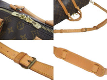 画像をギャラリービューアに読み込む, LOUIS VUITTON ルイヴィトン モノグラム キーポルバンドリエール45 ボストンバッグ M41418 ブラウン 2WAY ショルダーバッグ 中古 56979