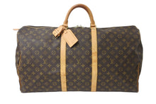 画像をギャラリービューアに読み込む, LOUIS VUITTON ルイヴィトン ボストンバッグ M41412 キーポルバンドリエール60 ブラウン PVC ゴールド金具 良品 中古 56983