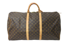 画像をギャラリービューアに読み込む, LOUIS VUITTON ルイヴィトン ボストンバッグ M41412 キーポルバンドリエール60 ブラウン PVC ゴールド金具 良品 中古 56983