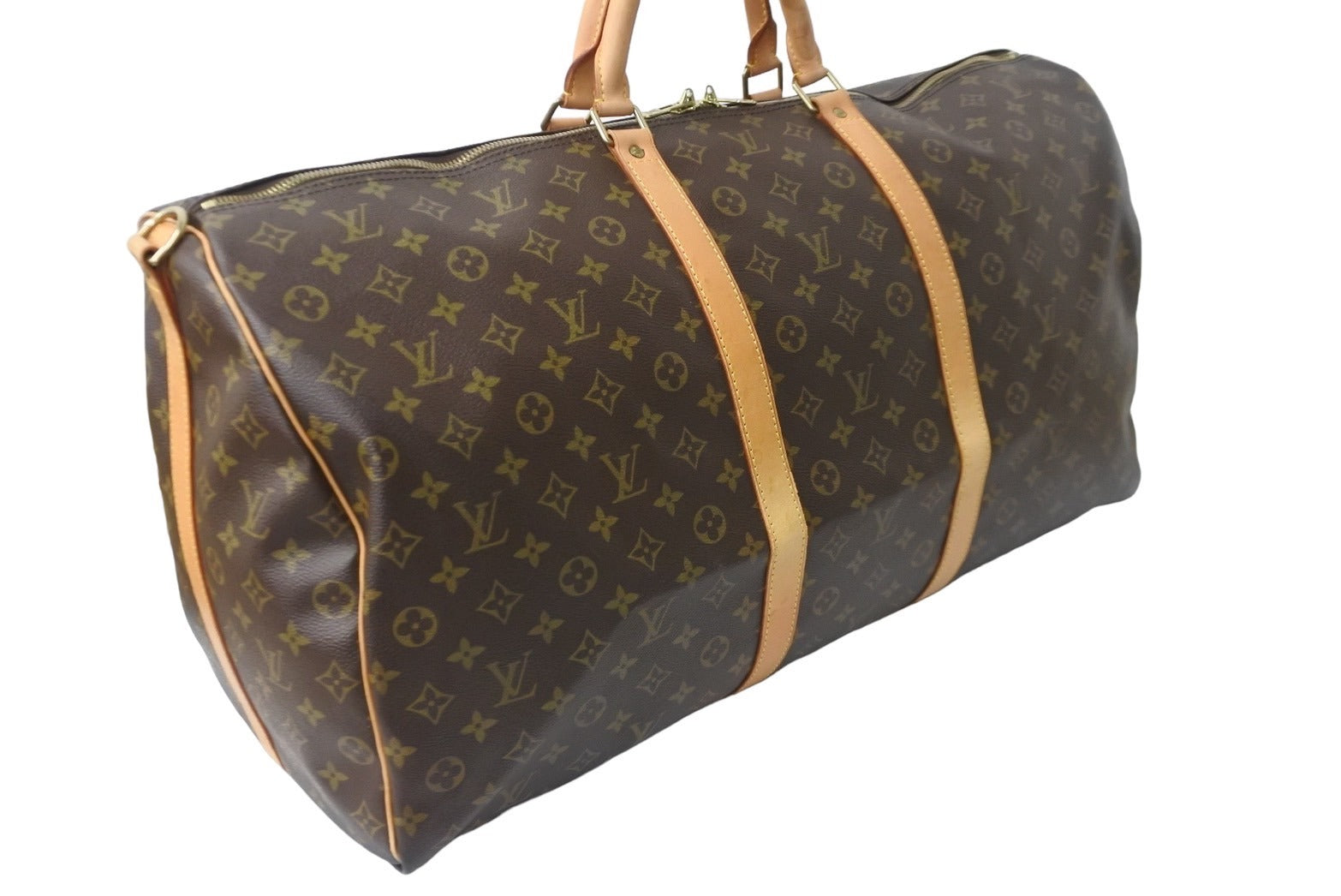 LOUIS VUITTON ルイヴィトン ボストンバッグ M41412 キーポルバンドリエール60 ブラウン PVC ゴールド金具 中古 56984  – Casanova Vintage