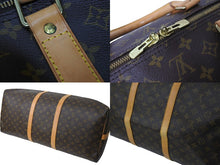 画像をギャラリービューアに読み込む, LOUIS VUITTON ルイヴィトン ボストンバッグ M41412 キーポルバンドリエール60 ブラウン PVC ゴールド金具 中古 56984