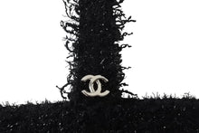 画像をギャラリービューアに読み込む, 極美品 CHANEL シャネル ロケット モチーフ ツイード トートバッグ 24番台 ブラック ラメ ココマーク チェーン A94656 中古 56985