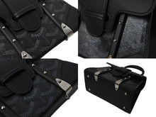 画像をギャラリービューアに読み込む, 新品未使用 ゴヤール GOYARD サイゴン ナノ ストラクチャード バッグ ソー ジェットブラック 56989 中古