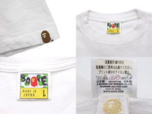 Load image into Gallery viewer, A BATHING APE アベイシングエイプ×Chrome Hearts クロムハーツ コラボ 半袖Tシャツ L ホワイト ブラック 美品 中古 56999