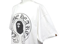 画像をギャラリービューアに読み込む, A BATHING APE アベイシングエイプ×Chrome Hearts クロムハーツ コラボ 半袖Tシャツ L ホワイト ブラック 美品 中古 56999