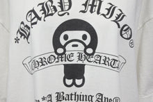 Load image into Gallery viewer, A BATHING APE アベイシングエイプ×Chrome Hearts クロムハーツ コラボ 半袖Tシャツ L ホワイト ブラック 美品 中古 57000