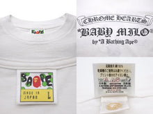 Load image into Gallery viewer, A BATHING APE アベイシングエイプ×Chrome Hearts クロムハーツ コラボ 半袖Tシャツ L ホワイト ブラック 美品 中古 57000