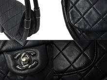 Load image into Gallery viewer, CHANEL シャネル ハンドバッグ マトラッセ ミニフラフープ 18番台 ラムスキン ブラック シルバー金具 良品 中古 57004