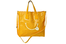 画像をギャラリービューアに読み込む, GOYARD ゴヤール トートバッグ サックヴォルテール PVCコーティングキャンバス スマイルペイント シルバー金具 良品 中古 57007