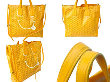 画像をギャラリービューアに読み込む, GOYARD ゴヤール トートバッグ サックヴォルテール PVCコーティングキャンバス スマイルペイント シルバー金具 良品 中古 57007