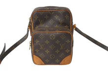 画像をギャラリービューアに読み込む, LOUIS VUITTON ルイヴィトン ショルダーバッグ 斜めがけバック アマゾン モノグラム M45236 ブラウン ゴールド金具 良品 中古 57015